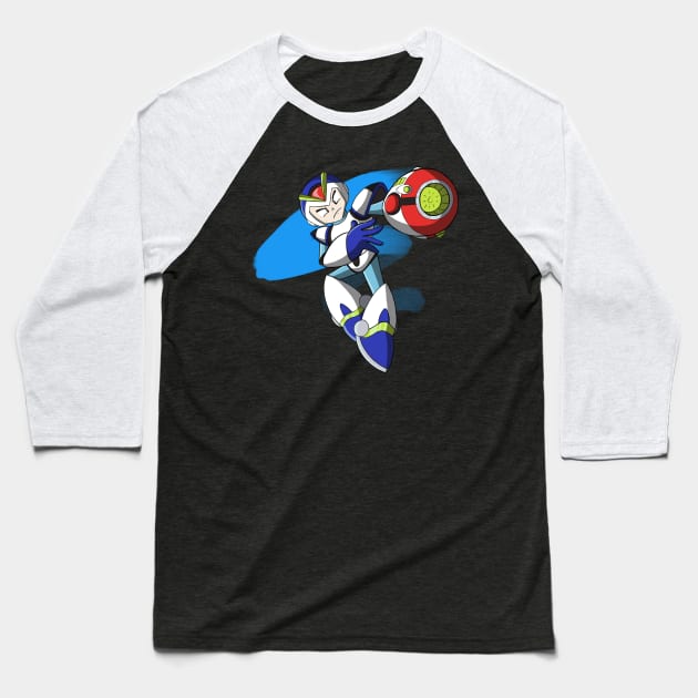 Mega Man X Baseball T-Shirt by Fishonastick